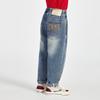 Boys' Tail Flame Letter Print Casual Denim Jeans