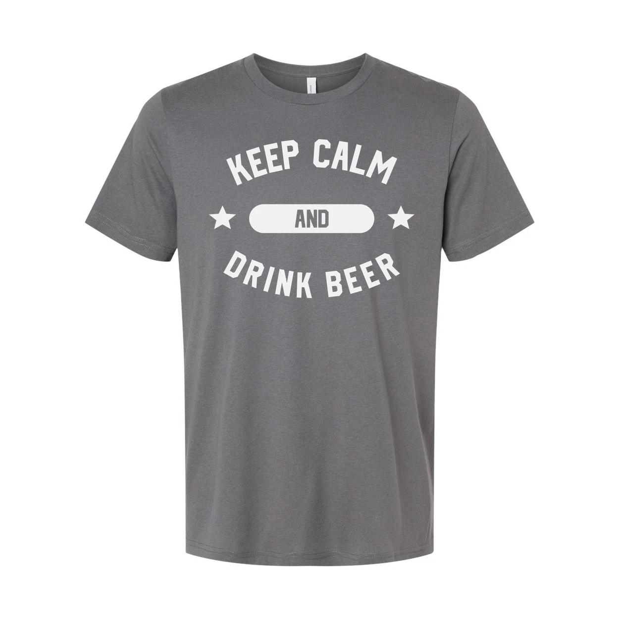 Keep Calm And Drink Beer Unisex T Shirt XL