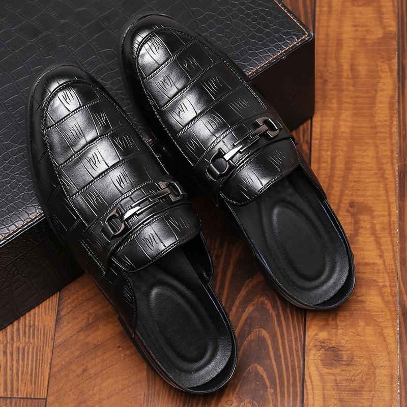 Mocasini Pantofi Casual Bărbați Pantofi Plați Tip Muller Brogue Modă Club Confort Papuci Vară Pantofi Domni Jumătate Drag Retro Social