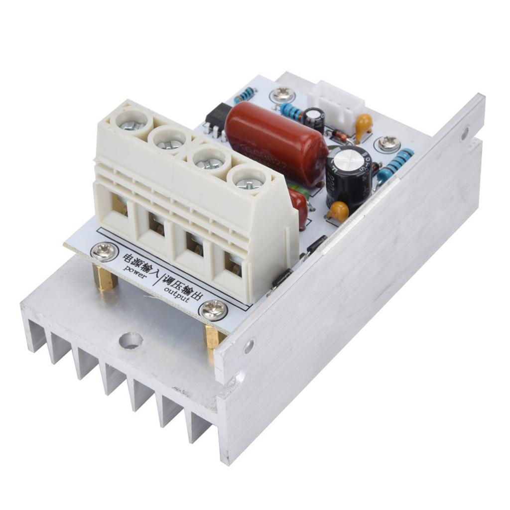 AC220V 80A 10000W Regolatore di Tensione SCR Controllo Velocità Dimmer Termostato Dissipazione del Calore per Controllo Velocità Motore