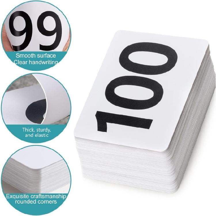 Portable Double Sided Seats Number Cards Place Card for Conferences and Banquets Elegant Wedding Table Numbers