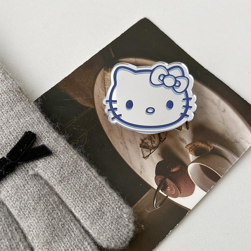Color Lines Kt Cat Mirror Mobile Phone Airbag Bracket Wind Back Sticker Retractable Lazy Desktop Bracket