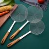 Home Kitchen Fried Food Hotel Restaurant Long Wooden Handle Hot Pot Filter