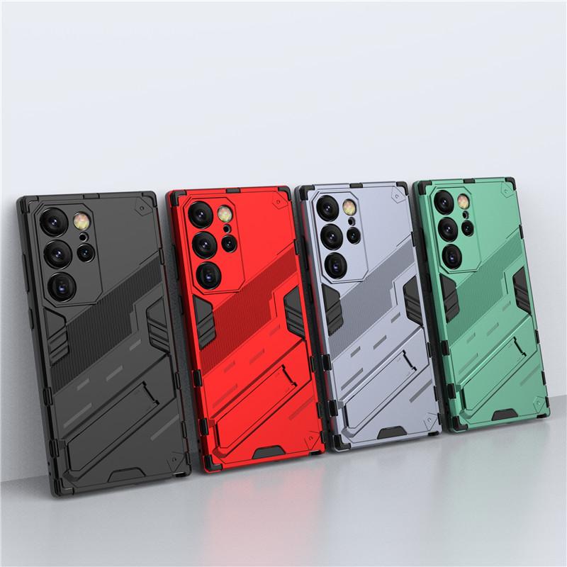 

Для Samsung Galaxy S24 Ultra Чехол для Samsung S24 Plus S24 Ultra Чехол Punk armor Противоударный жесткий резиновый кронштейн бампер для S24