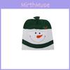 Christmas Snowman Chair Cover Pack With Fabric Material For Festive Room Decoration