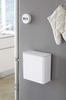 Yamazaki Magnetic & Sink Door Trash Can, White, Approx. W17 x D9.5 x H17cm, Plate, Magnetic, with Lid, Trash Can 4701