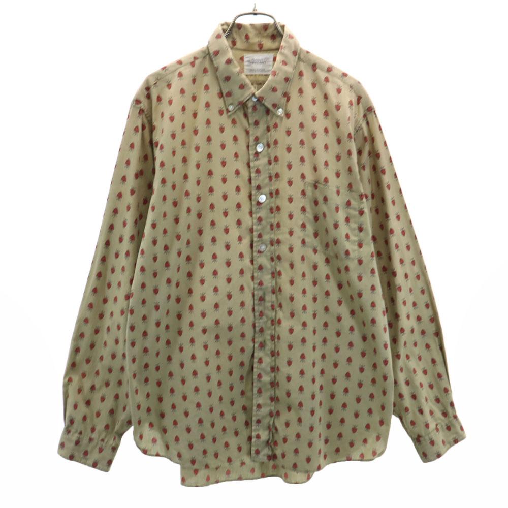 PENNEYS 60s Vintage Overall Handle Long Sleeve Button Down Shirt L Beige Men's Used