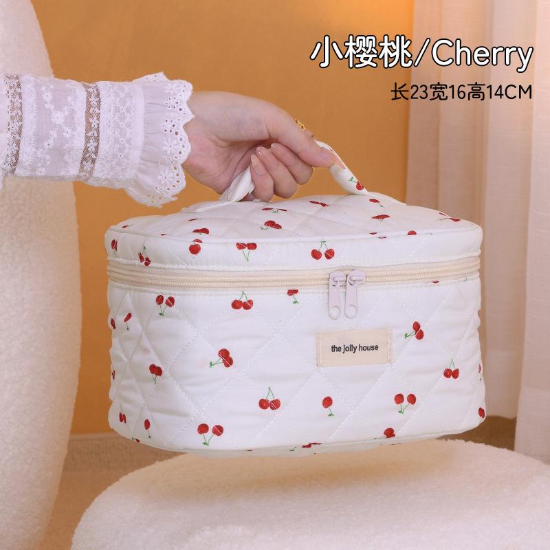 

Новая мягкая симпатичная косметичка с бантом из кремового ветра, большая вместимость, высококачественная косметичка в форме сердца для девочек