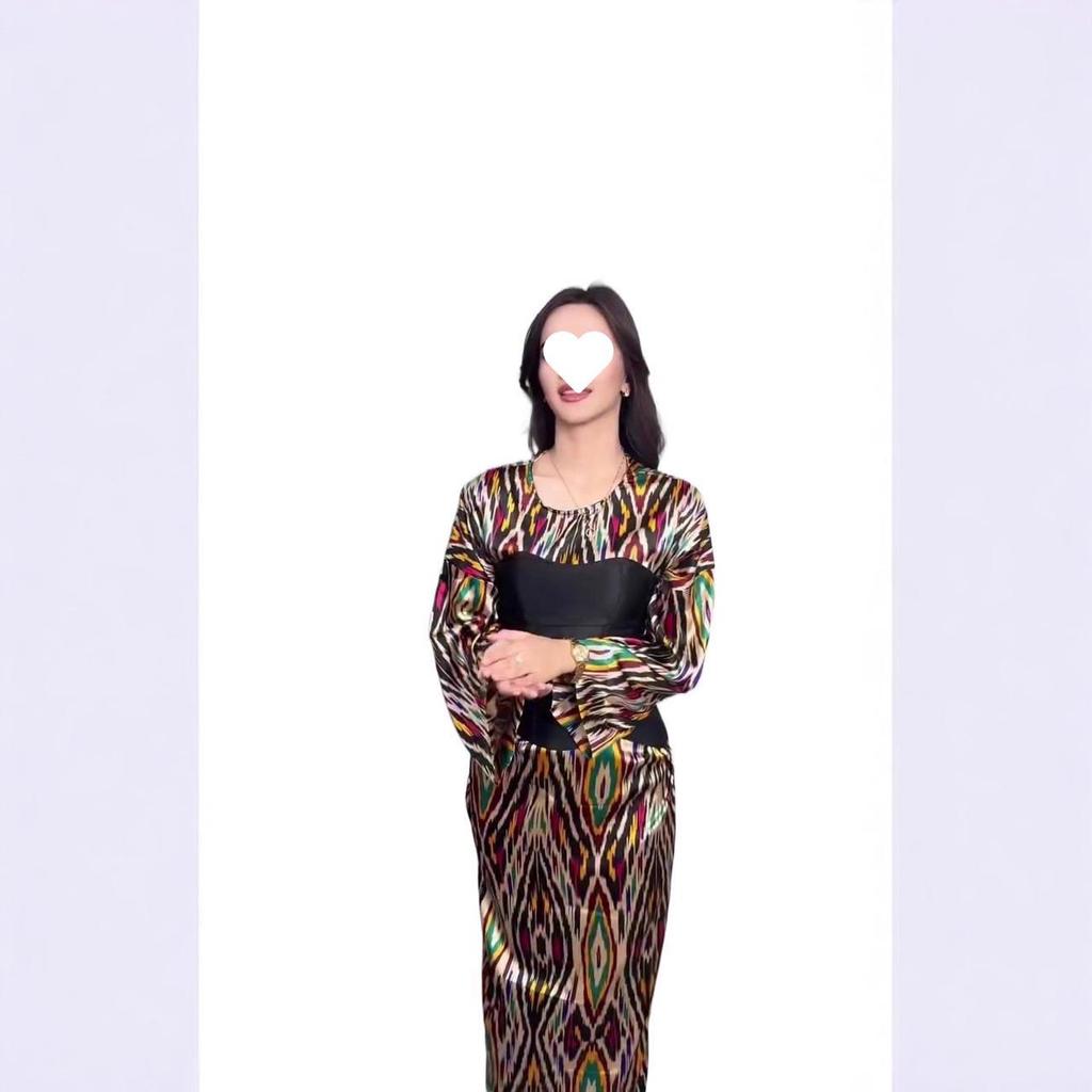 European and American Style Long-Sleeve Waist-Tie Summer Dress