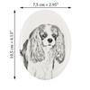 Cavalier King Charles Spaniel - Commemorative Plaque with a Photo of a Dog, Tombstone with a Print, Personalized Oval Plaque from the Art-Dog Brand