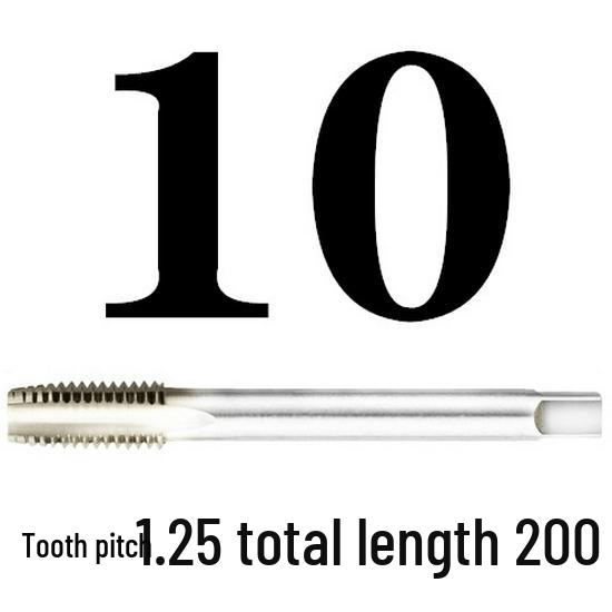 Extended Shank Fine Thread Tap for Hand and Machine Use, Non-standard Sizes M4-M24
