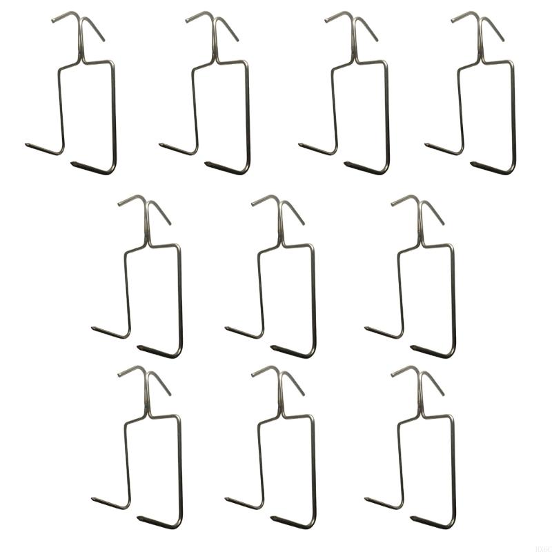 10pcs Stainless Steel Hooks Suitable for Barbecue Picnics and Homes Kitchen HX6C