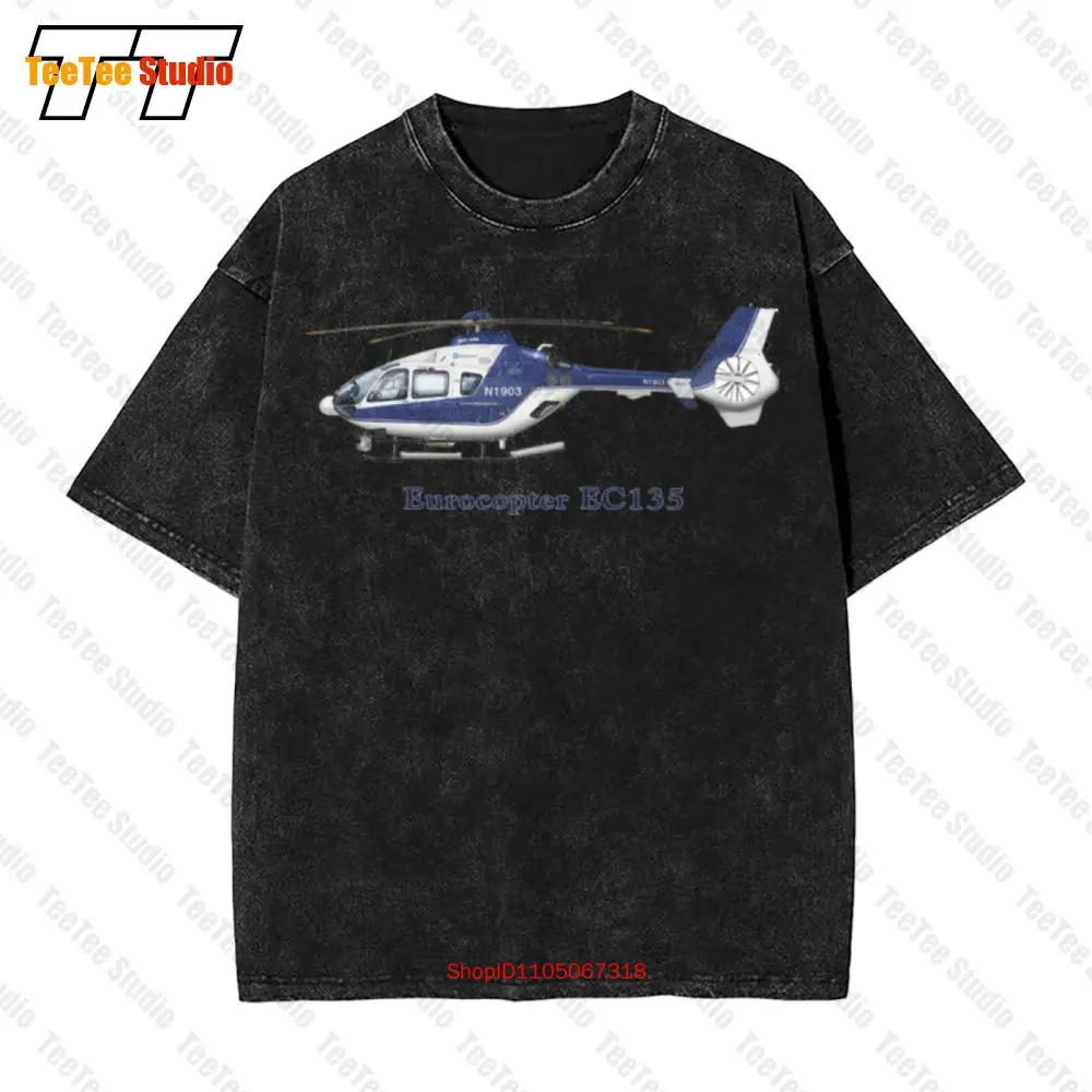 Eurocopter Ec135 Helicopter Vintage Oversized T-Shirt MYGL