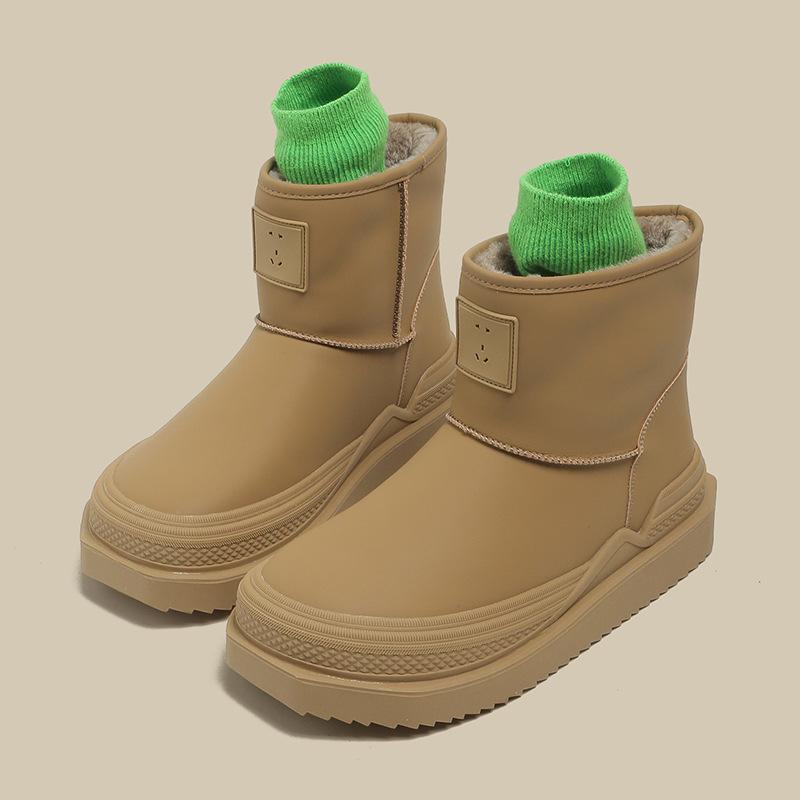 

Сапоги женские зимние с дырочками из хлопка, новые зимние меховые сапоги для снега, женские толстые подошвы, утолщенные хлопковые туфли с начесом 40