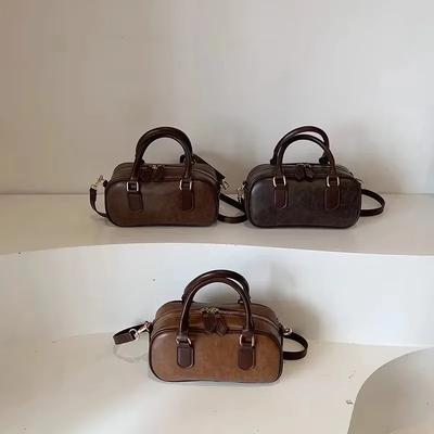 Nuove Borse a Spalla e Crossbody in PU Solido con Cerniera Dolce 2026 Fashi Popolarità Senso di Lusso Stile Classico Borse a Mano per Donne