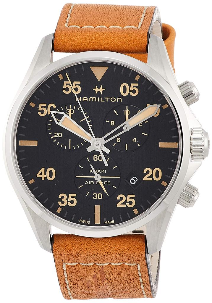 Hamilton Khaki Pilot Chronograph Quartz Men's Watch H76722531 (Officially Imported) with Official Warranty