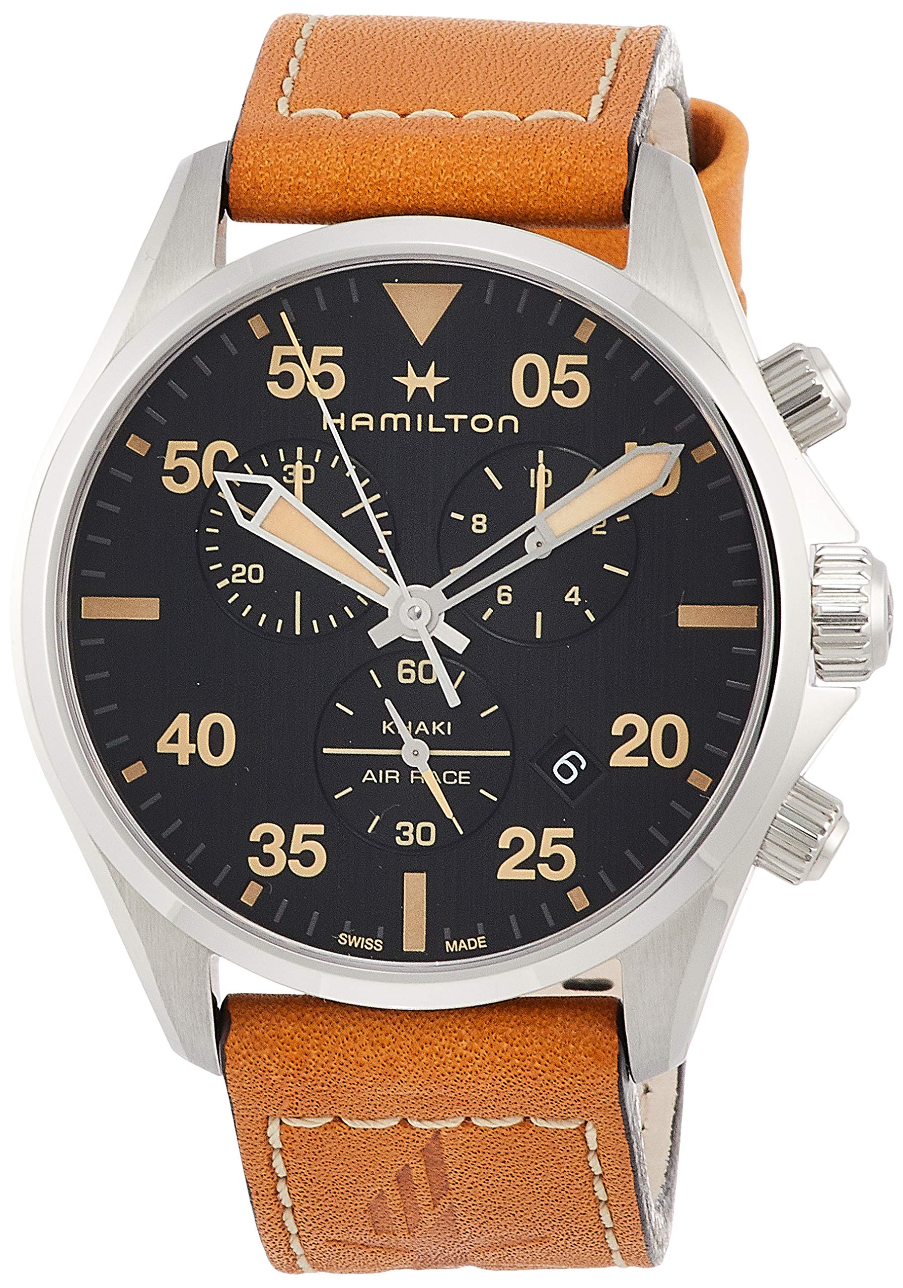 

Чоловічий кварцовий годинник Hamilton Khaki Pilot Chronograph H76722531 (Офіційно імпортовано) з офіційною гарантією