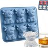 Highland Cow Ice Cube Mold Highland Cow Silicone Tray Cute 3D Ice for WhiskeyCocktails Beer Drinks Reusable Silicone Molds 6