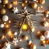 Christmas Tree Lantern Wooden Candlestick Table Lamp - Festive Home Decoration Ornament