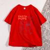 T-shirt Pasta Pups Donna Unisex Divertente Dachshund Magliette Cibo Italiano Manica Corta T-shirt Casual Girocollo Manica Corta