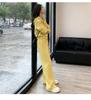 Women's High-End Casual Hooded Cardigan and Wide-Leg Pants Set for Spring/Autumn 2026