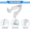 VekAuto Trunk Tail Panel Windshield Pillar Trim Clip Fender Fastener Rivet Retainer Fits VW Golf 2015-2021 Silver Tone Metal 10pcs