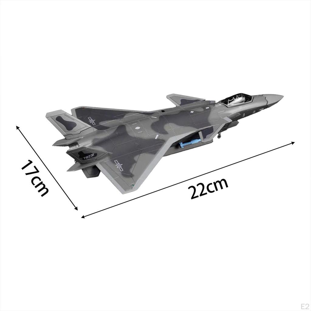 1/100 J20 Fighter Alloy Aircraft Model Adults Gifts Collection Ornament for Bookshelf