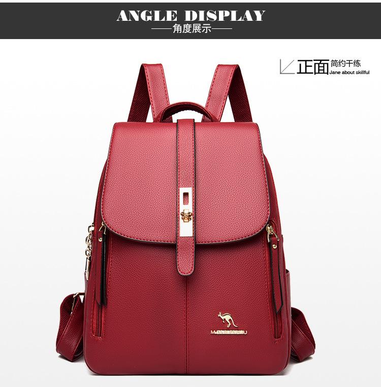 Backpack New Anti-theft Lock Backpack Trend Good Goods Women's School Bag Fashion Travel Backpack