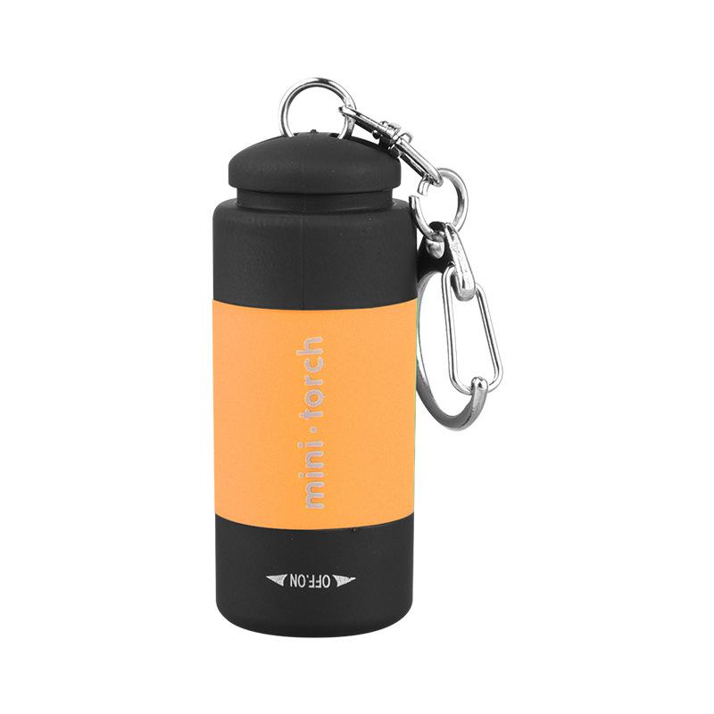 LED Micro Pocket Flashlight Portable USB Rechargeable Keychain Flashlight Waterproof Home Outdoor Hiking Camping Flashlight