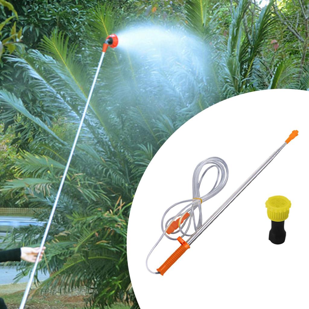 2.6m Stainless Steel Telescopic Spray Rod Extension Tube for Garden Sprayer & Irrigation Nozzle Accessories
