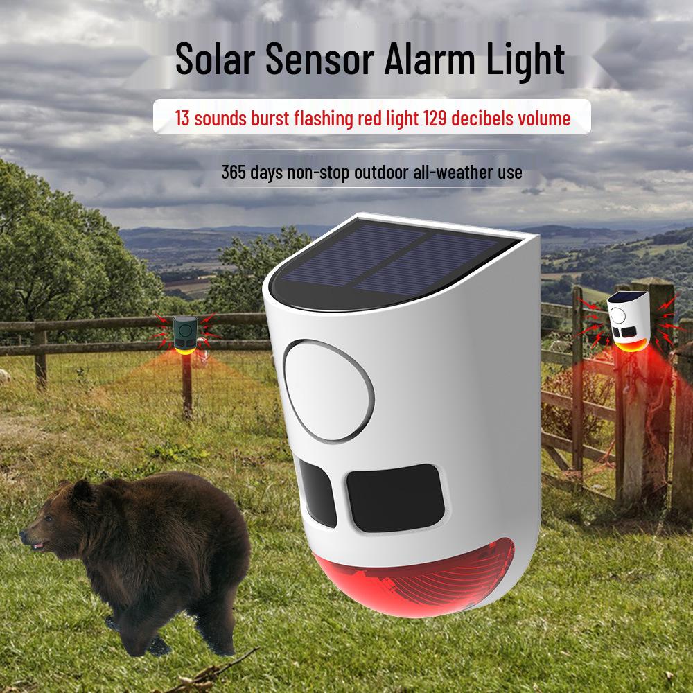 Solar-Powered Blind Spot Alarm & Ultrasonic Rodent Repeller with Infrared Sensor