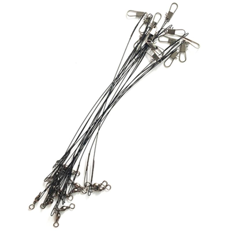 Fishing Tackle Lures Hook Fishings Tackle Leader Steel Belt Swivels Buckled Set