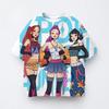 Leisure and Fashion Kpop Demon Hunters Children's 3D Cartoon Short Sleeved Summer Boys and Girls T-shirt Anime Clothing
