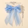 Popular Streamer Bow Hairpin Children'S Chiffon Yarn Solid Color Hair Accessories Macaron Cute Hairpin 5219