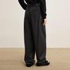 LESS 2025 Autumn Slim Fit Wool Blend Straight Leg Pants