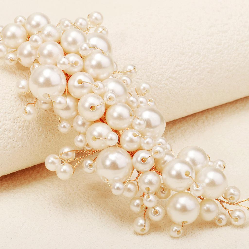 Pearl Hair Clip Artificial Pearl Alloy Hair Clip Elegant Hair Accessory For Women Wedding Bridal Party Prom Daily Wear