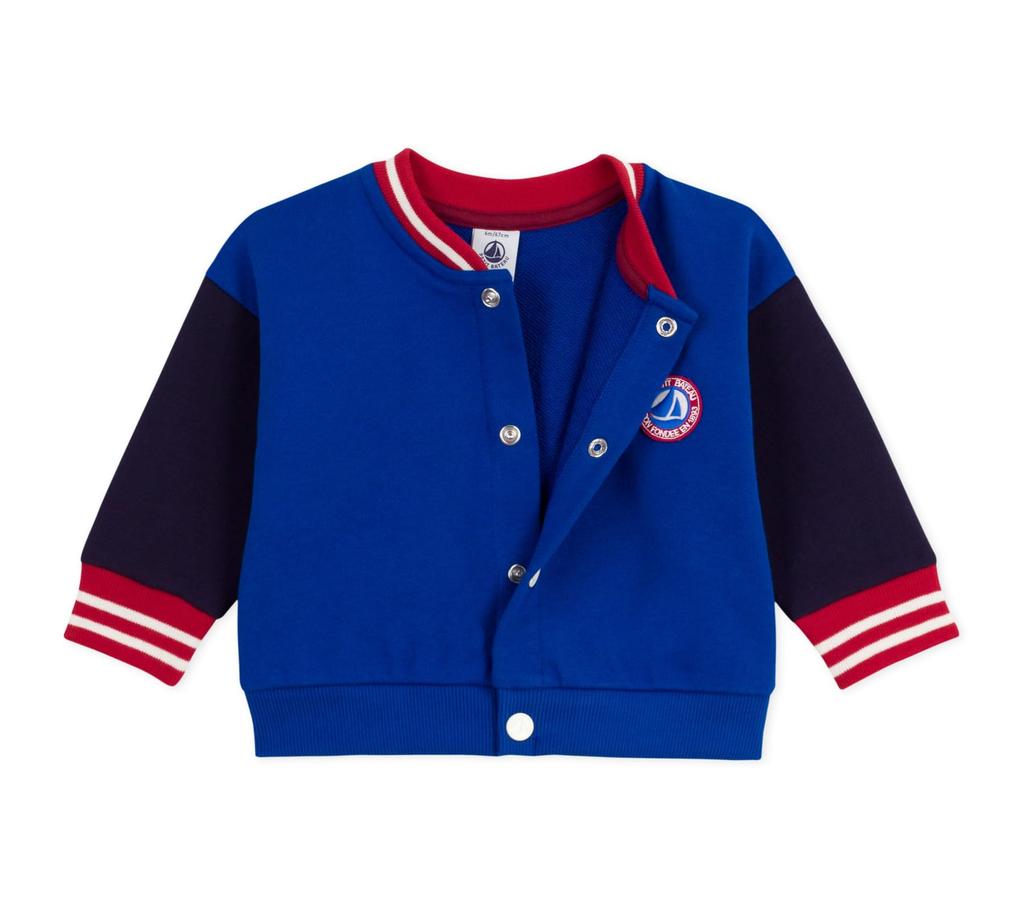 Petit Bateau Blouson A0E04 Royal 24 86cm Blue/Blue, Months,