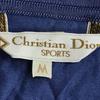 Christian Dior SPORTS long sleeve polo shirt women's M light blue golf(USED)