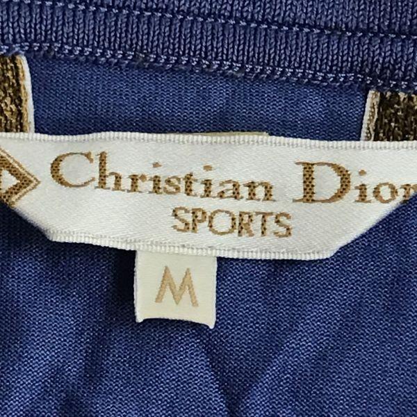Christian Dior SPORTS long sleeve polo shirt women's M light blue golf(USED)