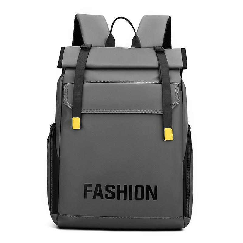 Men's Large Capacity Roll-Up Nylon Backpack - New Style, Foldable, Leisure Bag