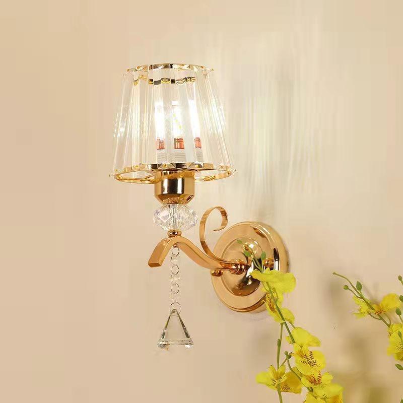 New Crystal Wall Lamp, Nordic Modern Living Room Wall Light, Hallway Bedroom Headboard Lamp, Ambient Wall Light