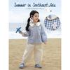 YouYou Girls' Cartoon Embroidery Doll Collar Shirt