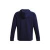Under Armour Rival Fleece Sweatshirts Men's Navy Blue Hooded Moderate Regular Unisex 1379758-410