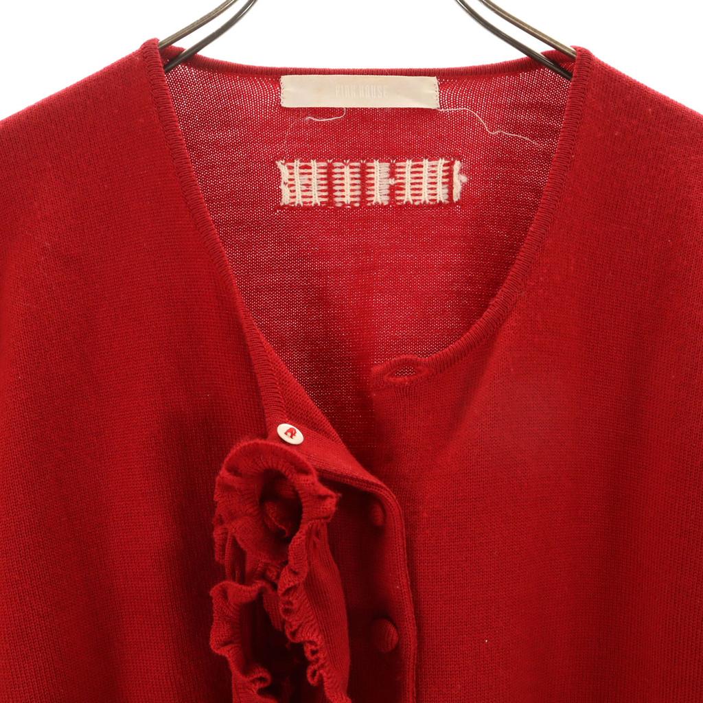 PINK HOUSE Wolle Langarm Strickjacke Rot Damen Gebraucht