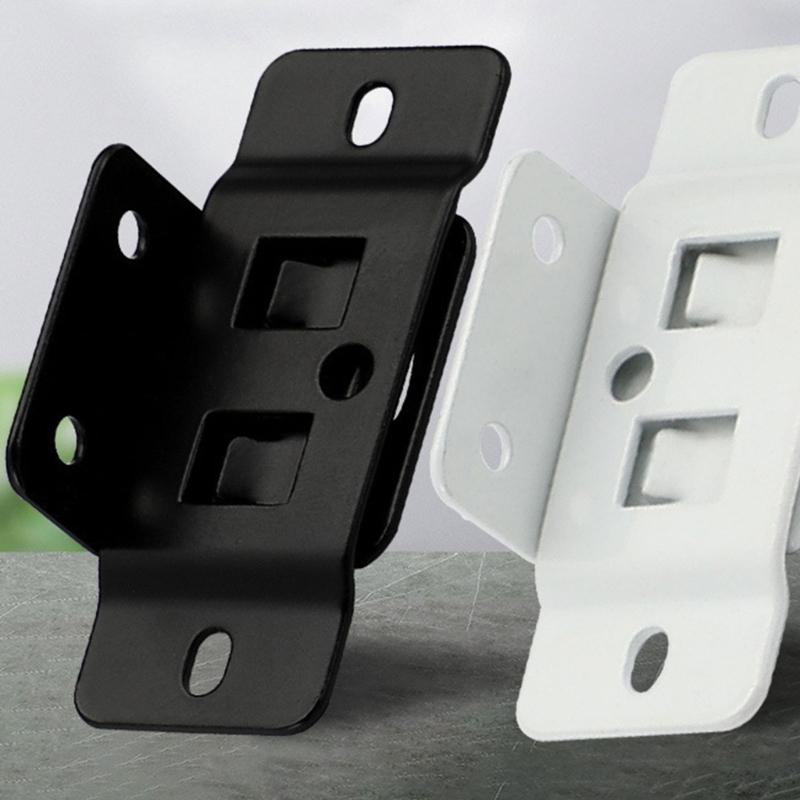 Locking Shelf Fixing Hardware, Steel Support Parts with Mounting Holes for Cabinet Board Installation and Repair