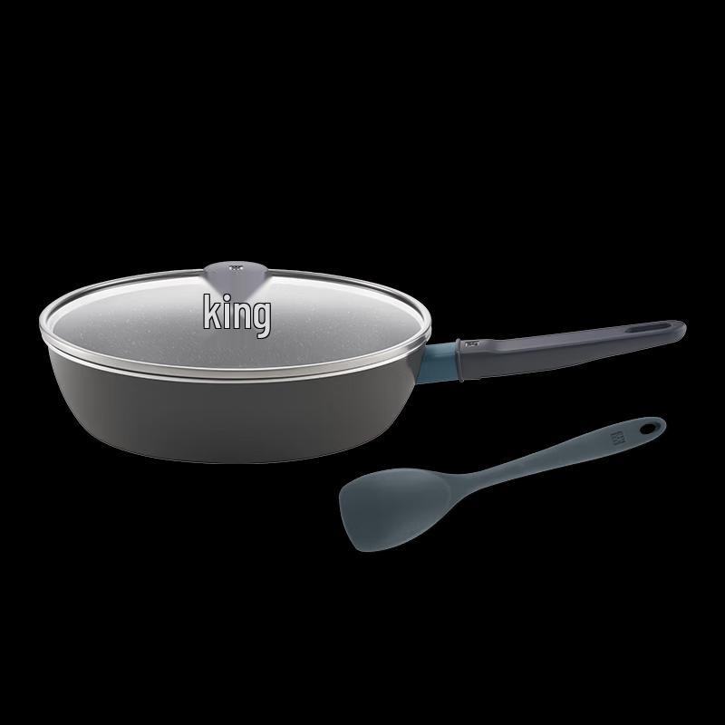 Zwilling Now Marble 28cm High-Sided Non-Stick Deep Frying Pan with Spatula