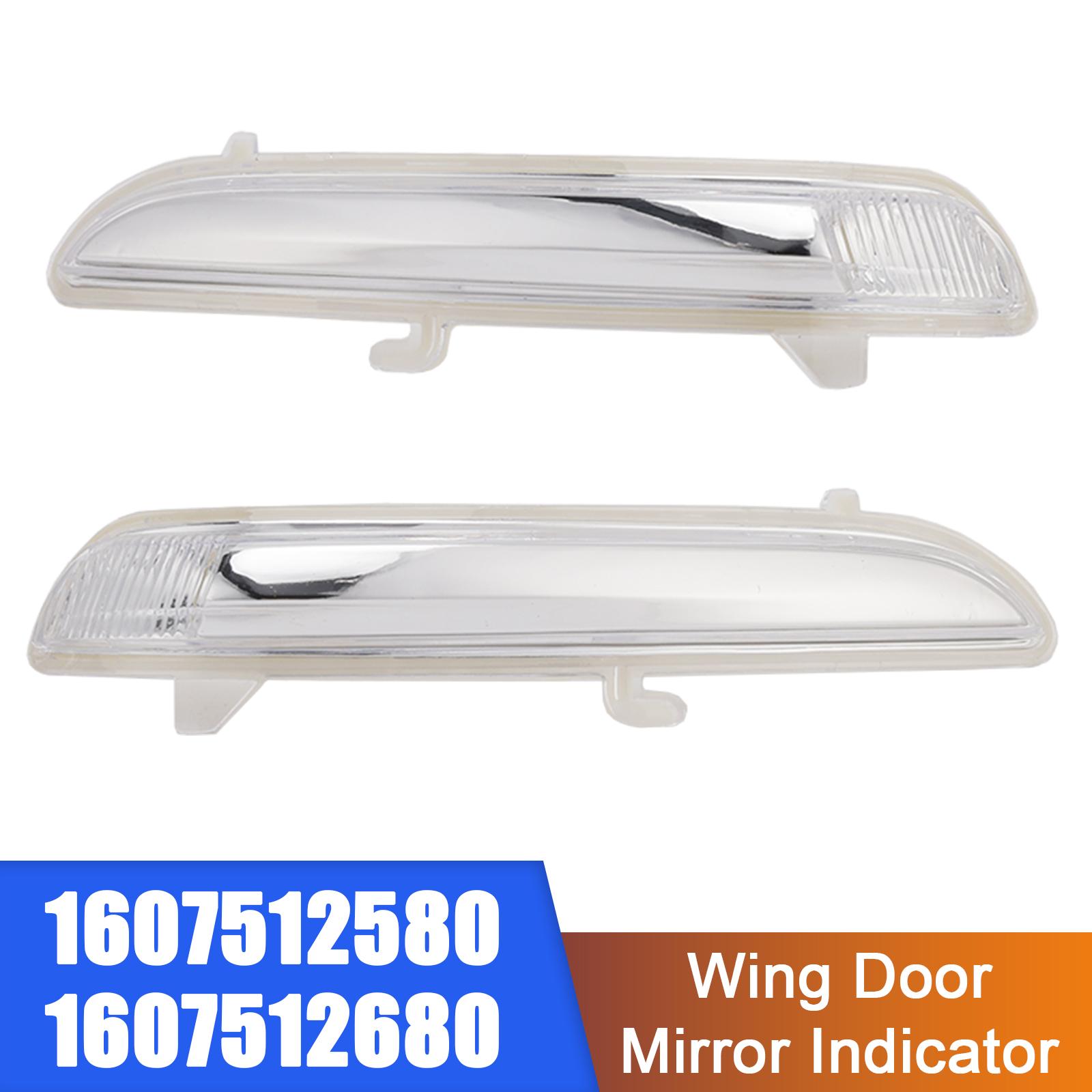 2X Wing Door Mirror Indicator Right & Left for Peugeot 208 2012-2019