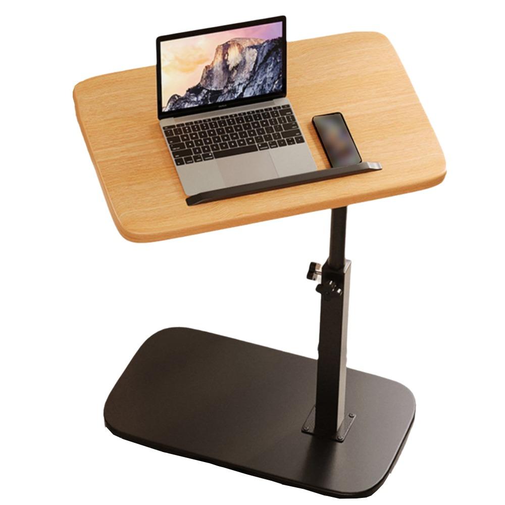 Foldable Sofa Edge Table Flip Desktop Adjustable Height Adjustable Bedside Table C-Shaped Space Saving Rotating Coffee Table