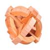 Classic Wooden Puzzle Cube Ball Kongming Luban Lock Brain Teaser Adults Toy