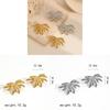 Floral Stainless Steel Earrings For Women With Stylish Spring Accessory